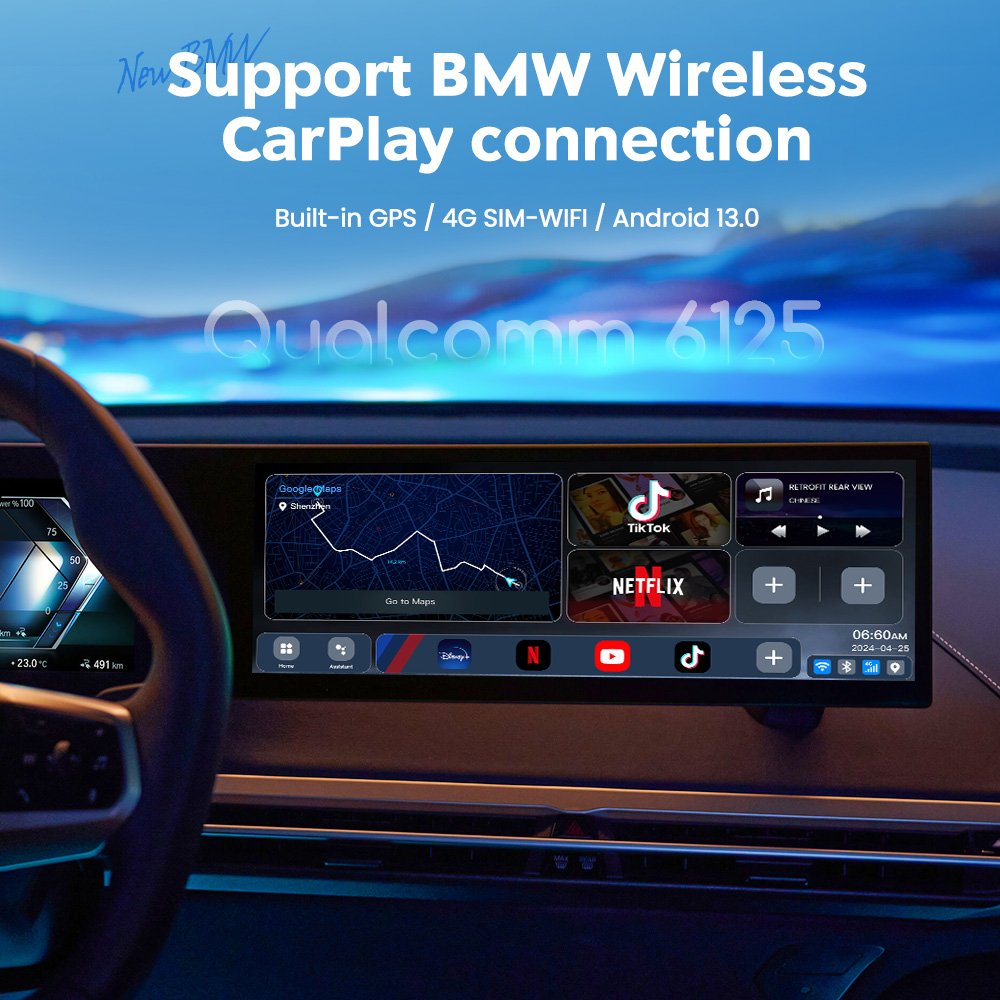 主图-1-1 Multimedia Android IOS Box For BMW (BMW 2018-2023 with Factory Carplay)ID6、 ID7、ID8、ID8.5 - Image 5